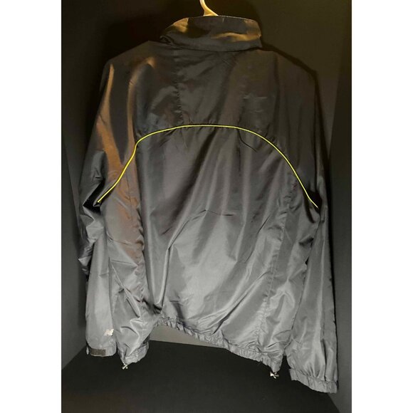 Vtg New Balance Black Full Zip Windbreaker Jacket Mens M - Picture 2 of 6
